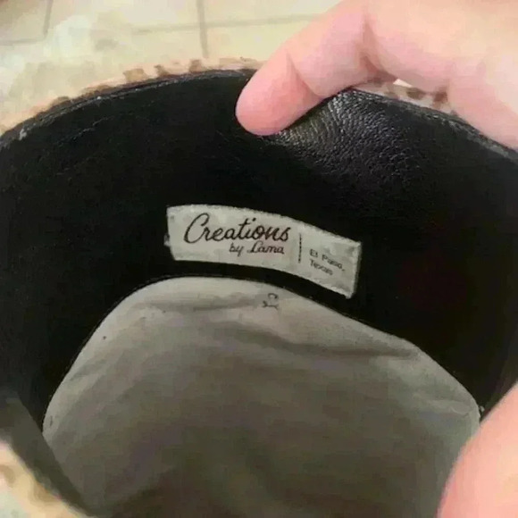 Creations by Tony Lama 80s Soft Fuzzy Leopard Print Boots - Picture 9 of 12